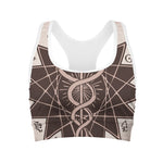 Caduceus Symbol Print Women's Sports Bra