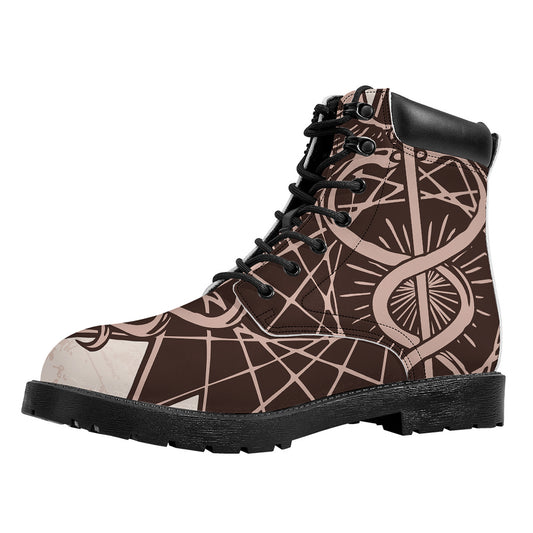 Caduceus Symbol Print Work Boots
