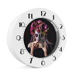 Calavera Girl Day of The Dead Print Alarm Clock