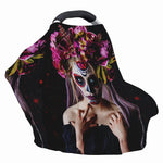 Calavera Girl Day of The Dead Print Baby Seat Cover