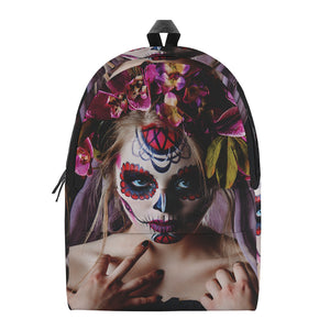 Calavera Girl Day of The Dead Print Backpack