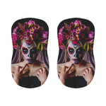 Calavera Girl Day of The Dead Print Bar Stool Covers
