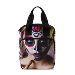 Calavera Girl Day of The Dead Print Bible Tote Bag