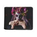 Calavera Girl Day of The Dead Print Bifold Wallet