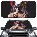 Calavera Girl Day of The Dead Print Car Windshield Sun Shade