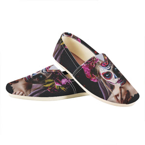 Calavera Girl Day of The Dead Print Casual Shoes