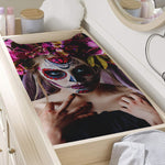 Calavera Girl Day of The Dead Print Changing Pad Cover
