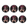Calavera Girl Day of The Dead Print Coaster Set