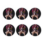 Calavera Girl Day of The Dead Print Coaster Set