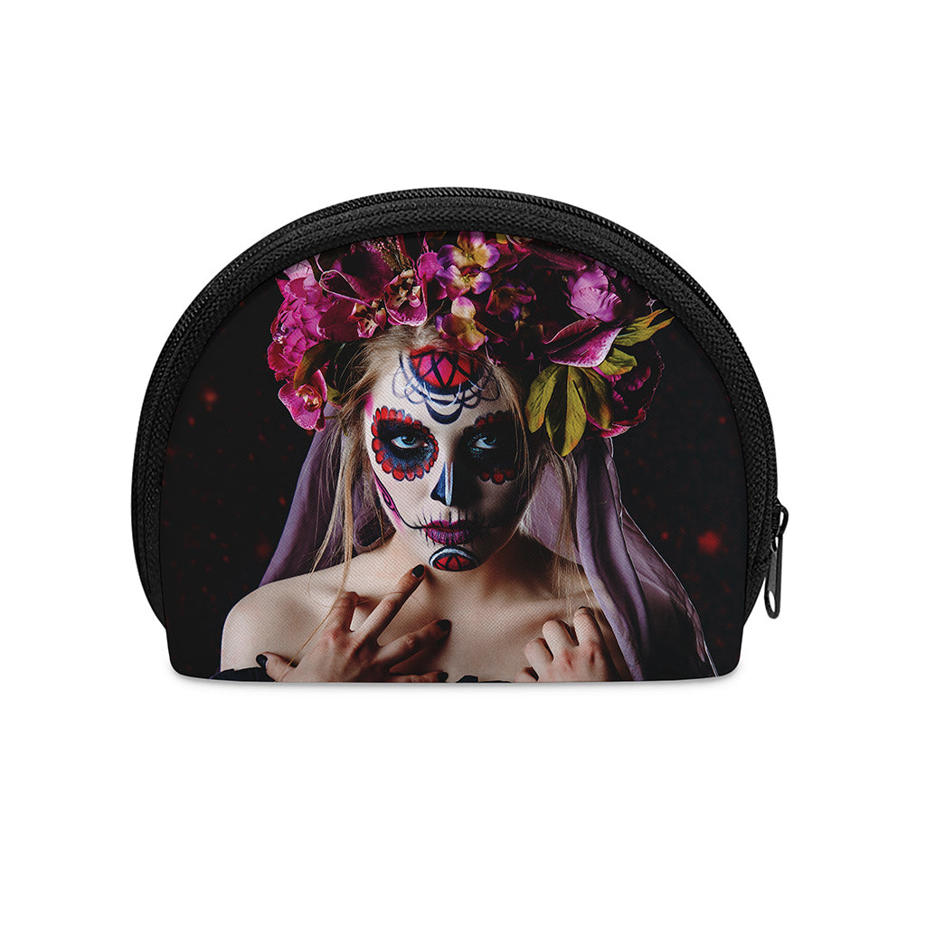 Calavera Girl Day of The Dead Print Coin Purse