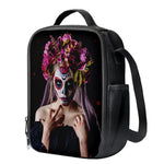 Calavera Girl Day of The Dead Print Crossbody Lunch Bag