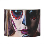 Calavera Girl Day of The Dead Print Drum Lamp Shade