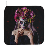 Calavera Girl Day of The Dead Print Hand Towel