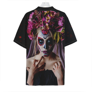 Calavera Girl Day of The Dead Print Hawaiian Shirt