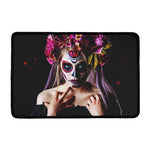 Calavera Girl Day of The Dead Print Kitchen Mat