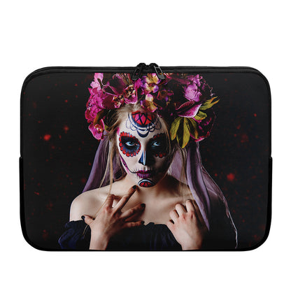 Calavera Girl Day of The Dead Print Laptop Sleeve