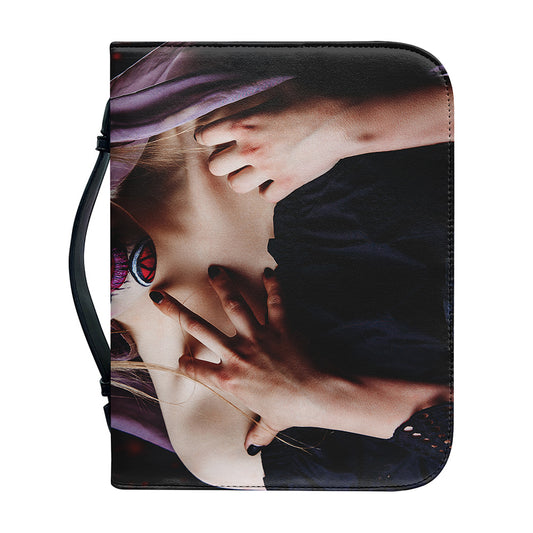 Calavera Girl Day of The Dead Print Leather Bible Cover