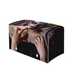 Calavera Girl Day of The Dead Print Leather Tissue Box Cover