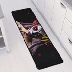 Calavera Girl Day of The Dead Print Long Kitchen Mat
