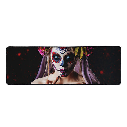 Calavera Girl Day of The Dead Print Long Kitchen Mat