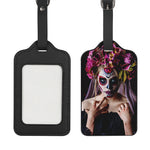 Calavera Girl Day of The Dead Print Luggage Tag
