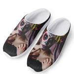 Calavera Girl Day of The Dead Print Mesh Casual Shoes