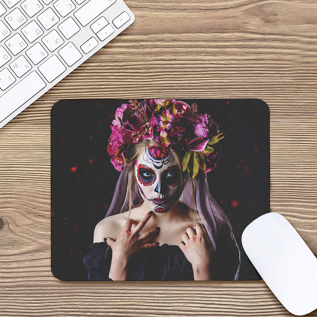 Calavera Girl Day of The Dead Print Mouse Pad