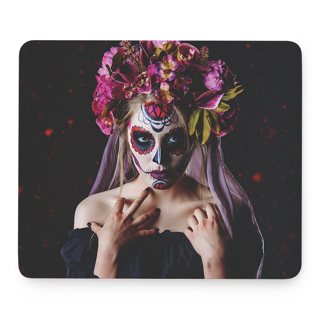 Calavera Girl Day of The Dead Print Mouse Pad