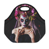 Calavera Girl Day of The Dead Print Neoprene Lunch Bag