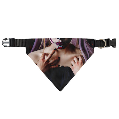 Calavera Girl Day of The Dead Print Over The Collar Dog Bandana