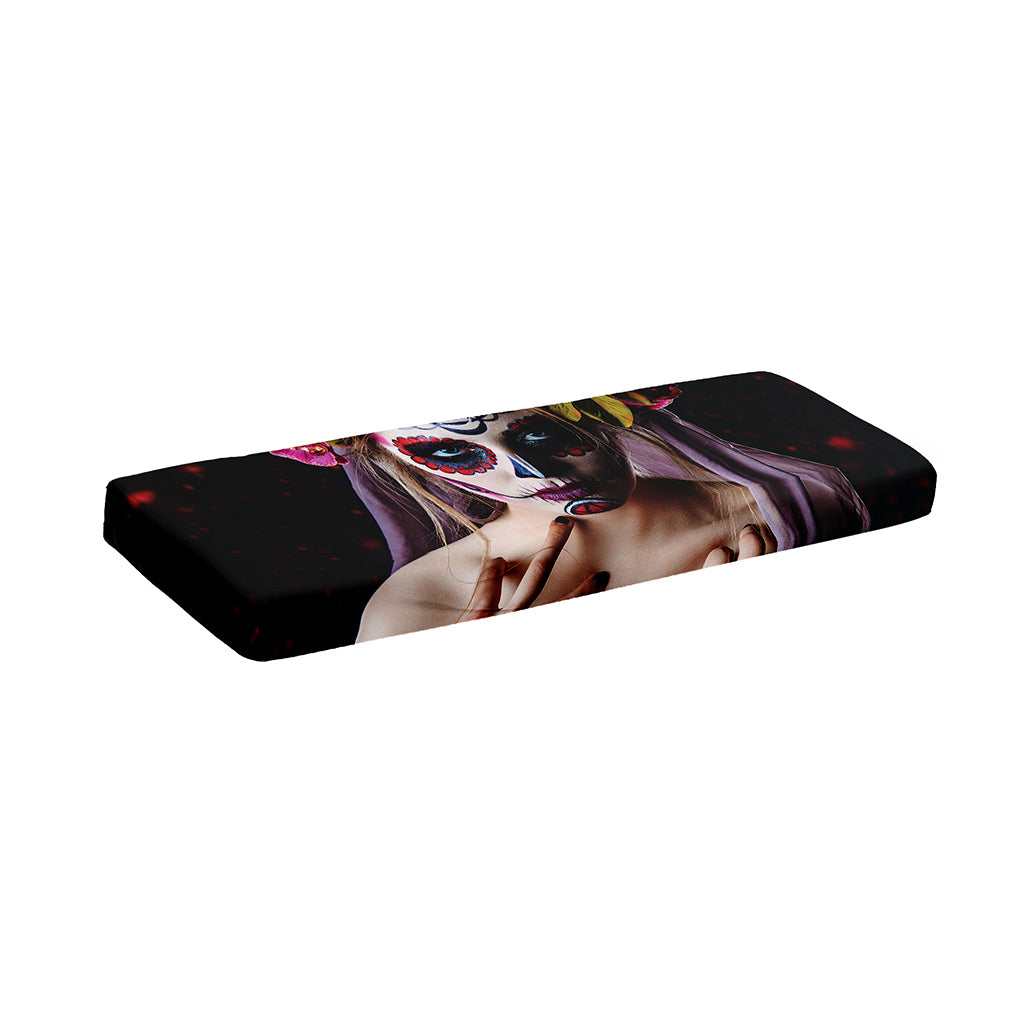 Calavera Girl Day of The Dead Print Piano Keyboard Cover