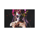 Calavera Girl Day of The Dead Print Polyester Flag
