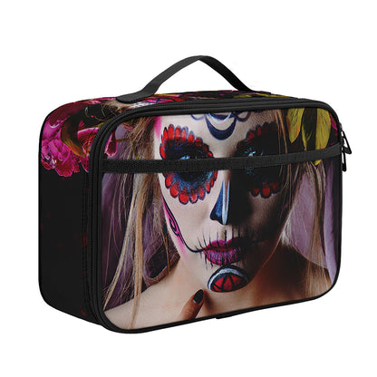 Calavera Girl Day of The Dead Print Portable Lunch Bag