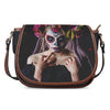 Calavera Girl Day of The Dead Print Saddle Bag