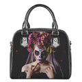 Calavera Girl Day of The Dead Print Shoulder Handbag