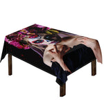 Calavera Girl Day of The Dead Print Tablecloth