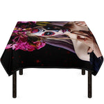 Calavera Girl Day of The Dead Print Tablecloth