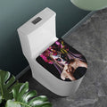 Calavera Girl Day of The Dead Print Toilet Lid Cover