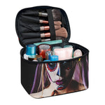 Calavera Girl Day of The Dead Print Travel Makeup Bag
