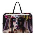 Calavera Girl Day of The Dead Print Utility Tote Bag
