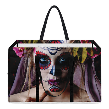 Calavera Girl Day of The Dead Print Utility Tote Bag