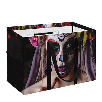 Calavera Girl Day of The Dead Print Utility Tote Bag