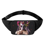 Calavera Girl Day of The Dead Print Waist Bag