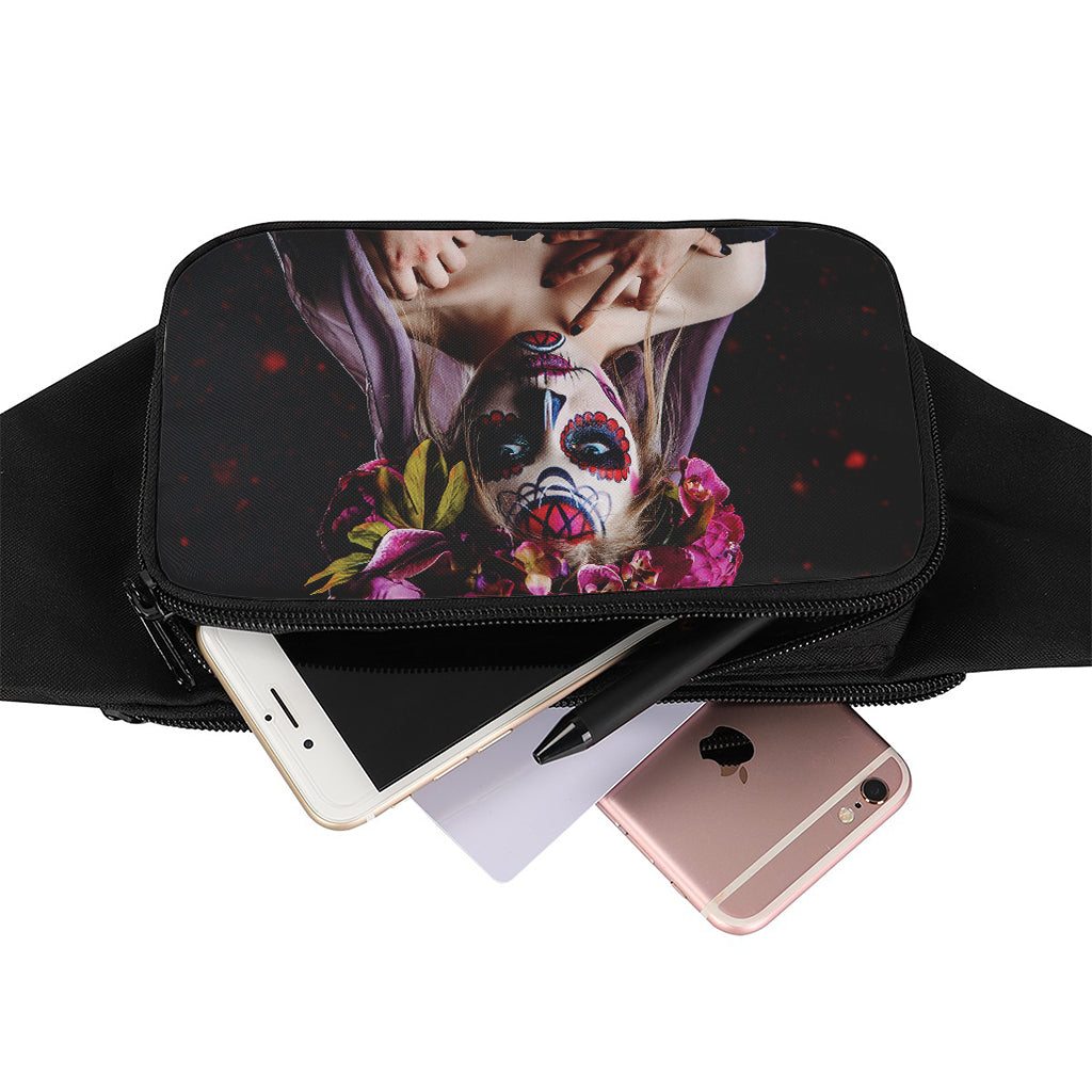 Calavera Girl Day of The Dead Print Waist Bag