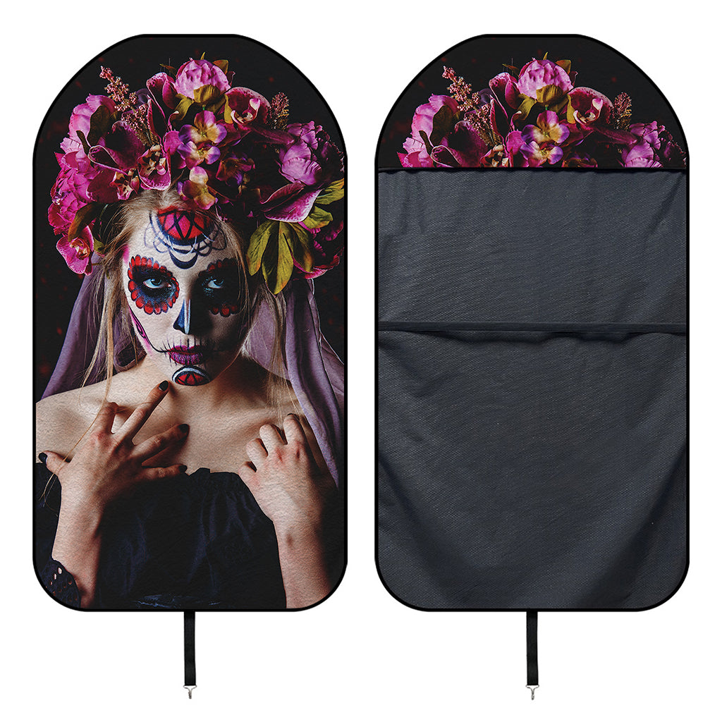Calavera Girl Day of The Dead Print Waterproof Car Seat Cover
