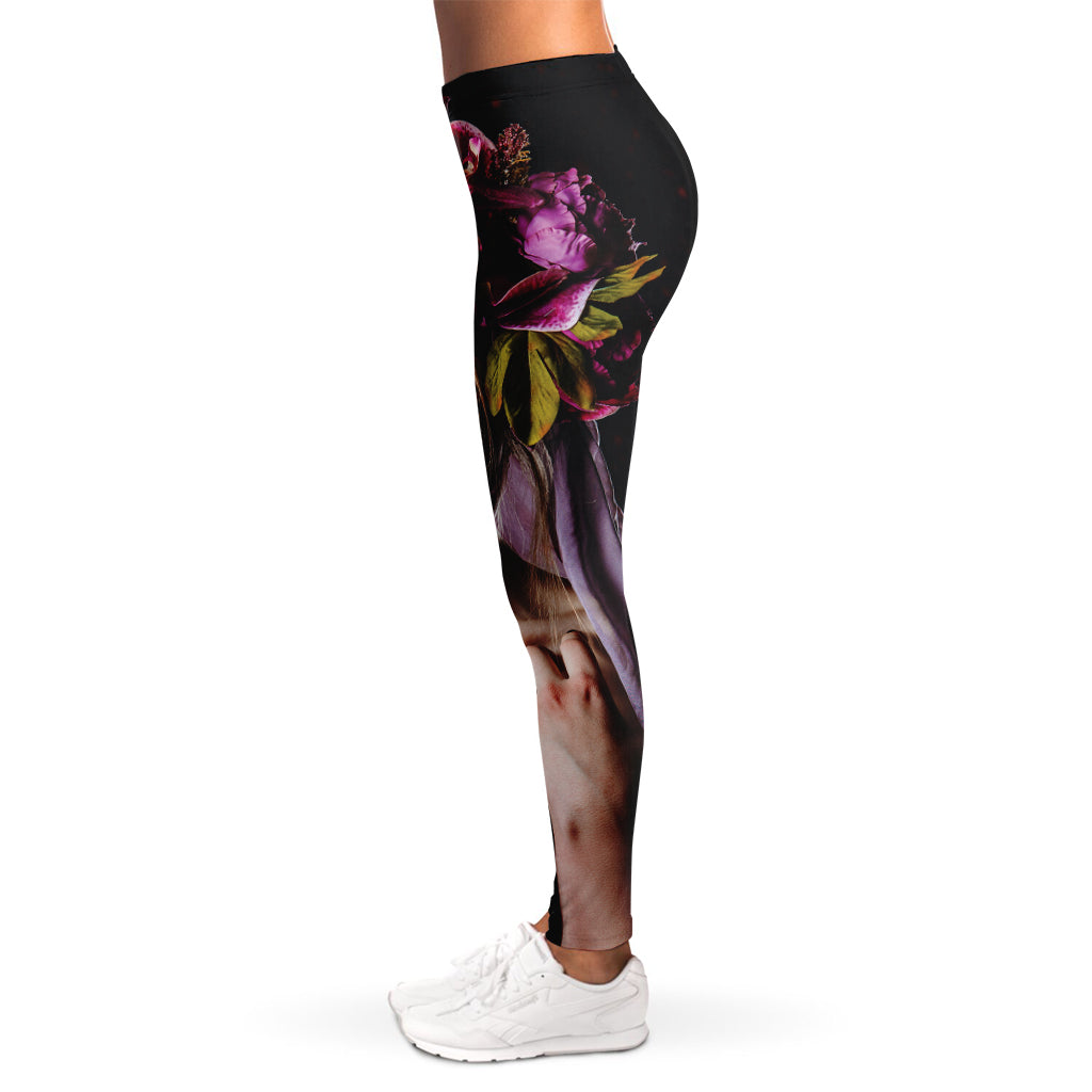Calavera Girl Day of The Dead Print Women's Leggings
