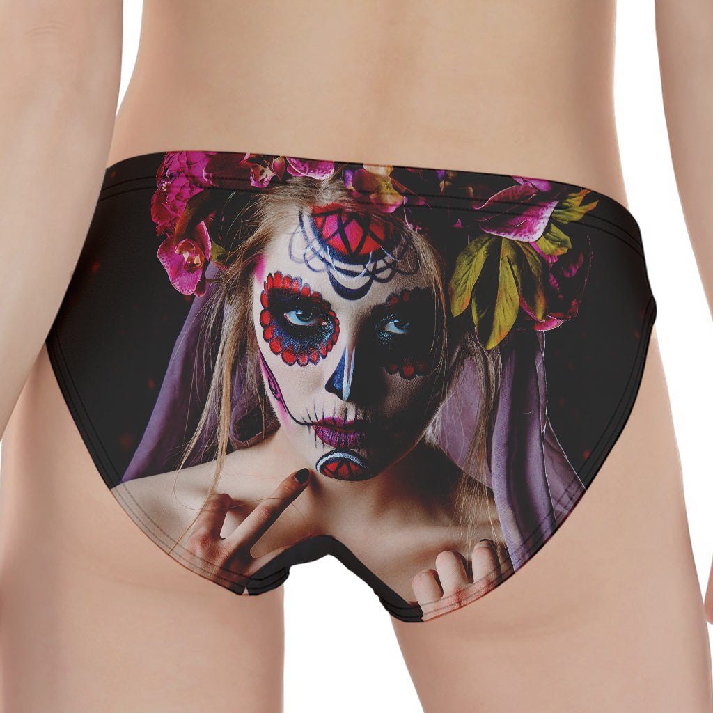 Calavera Girl Day of The Dead Print Women's Panties