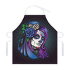 Calavera Girl Dia De Los Muertos Print Adjustable Apron