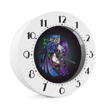 Calavera Girl Dia De Los Muertos Print Alarm Clock