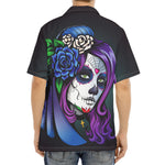 Calavera Girl Dia De Los Muertos Print Aloha Shirt